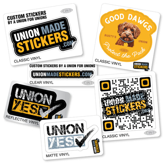 Which Vinyl Type Is Right for Your Union? Classic, Clear, Matte, and Reflective Vinyl Explained.