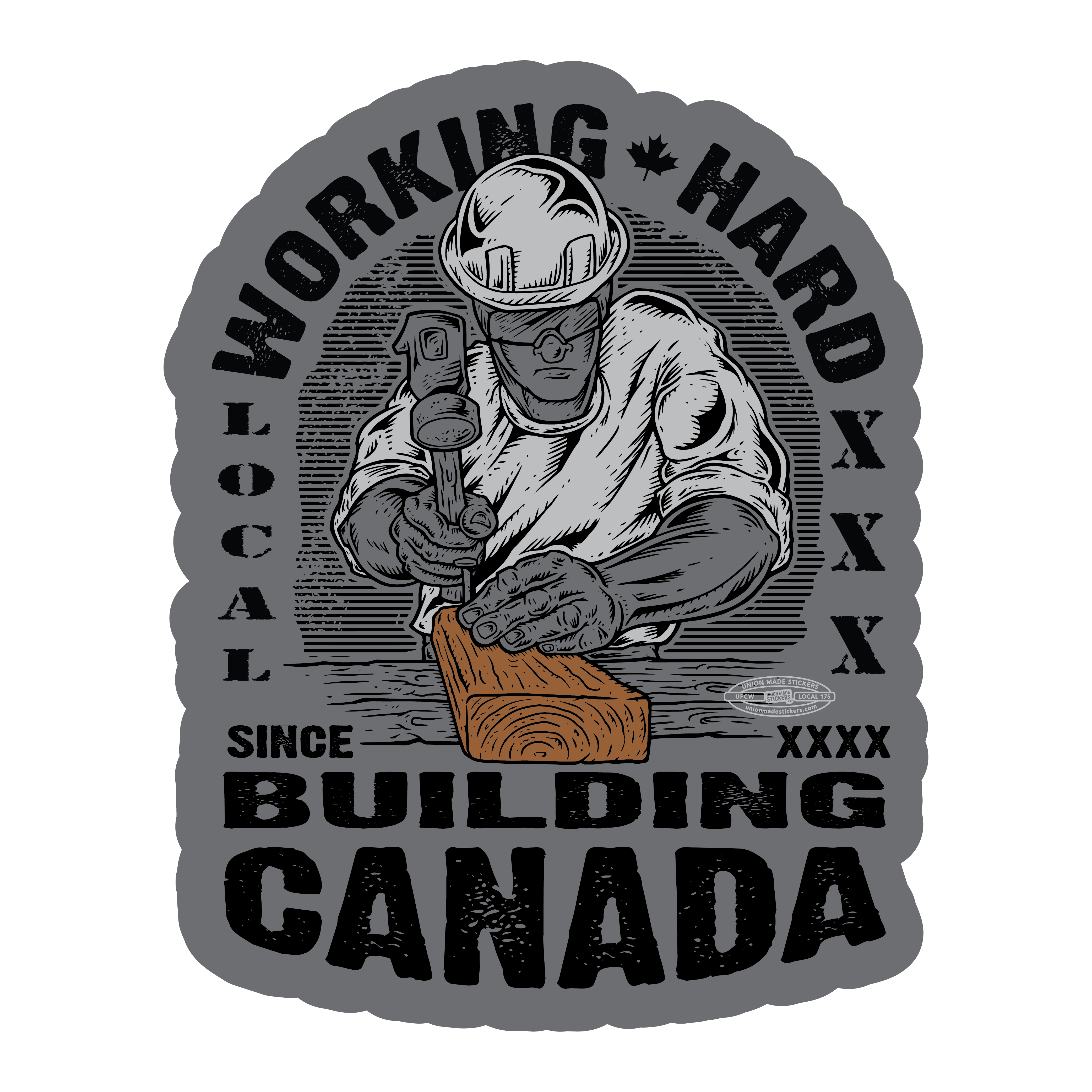 Building Canada – Union Made Stickers