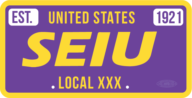 SEIU Plate