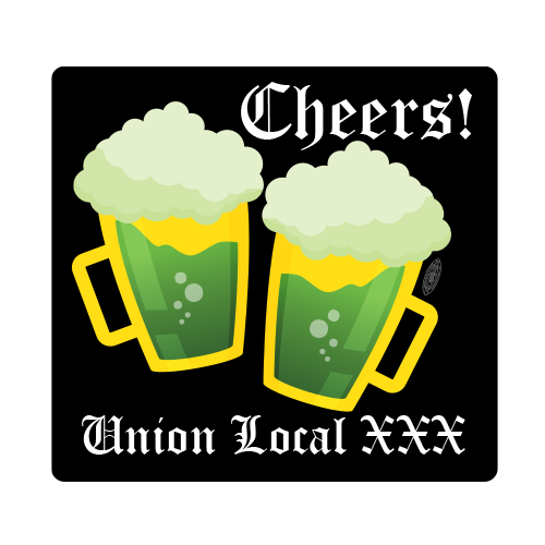 Peace, Love, Beer - Saint Patrick's Day Gift Idea Sticker by LV-creator