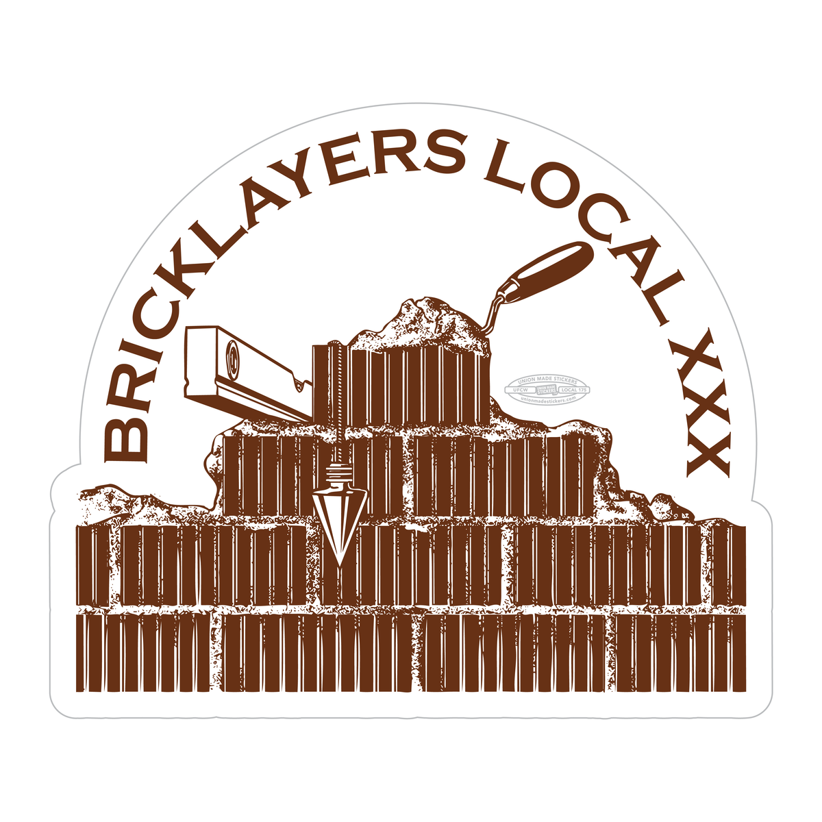 Bricklaying – Union Made Stickers