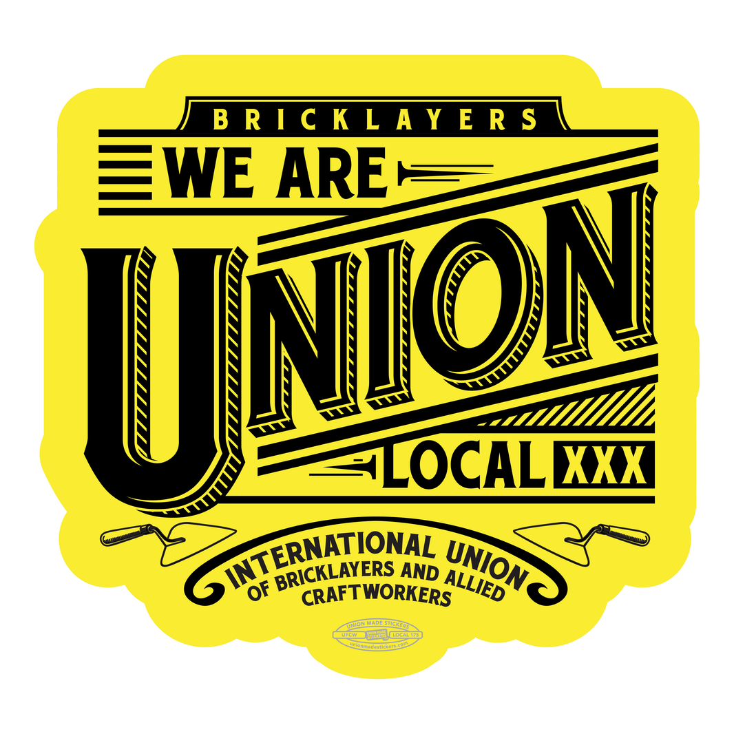 Custom Bricklayer Stickers – Union Made Stickers