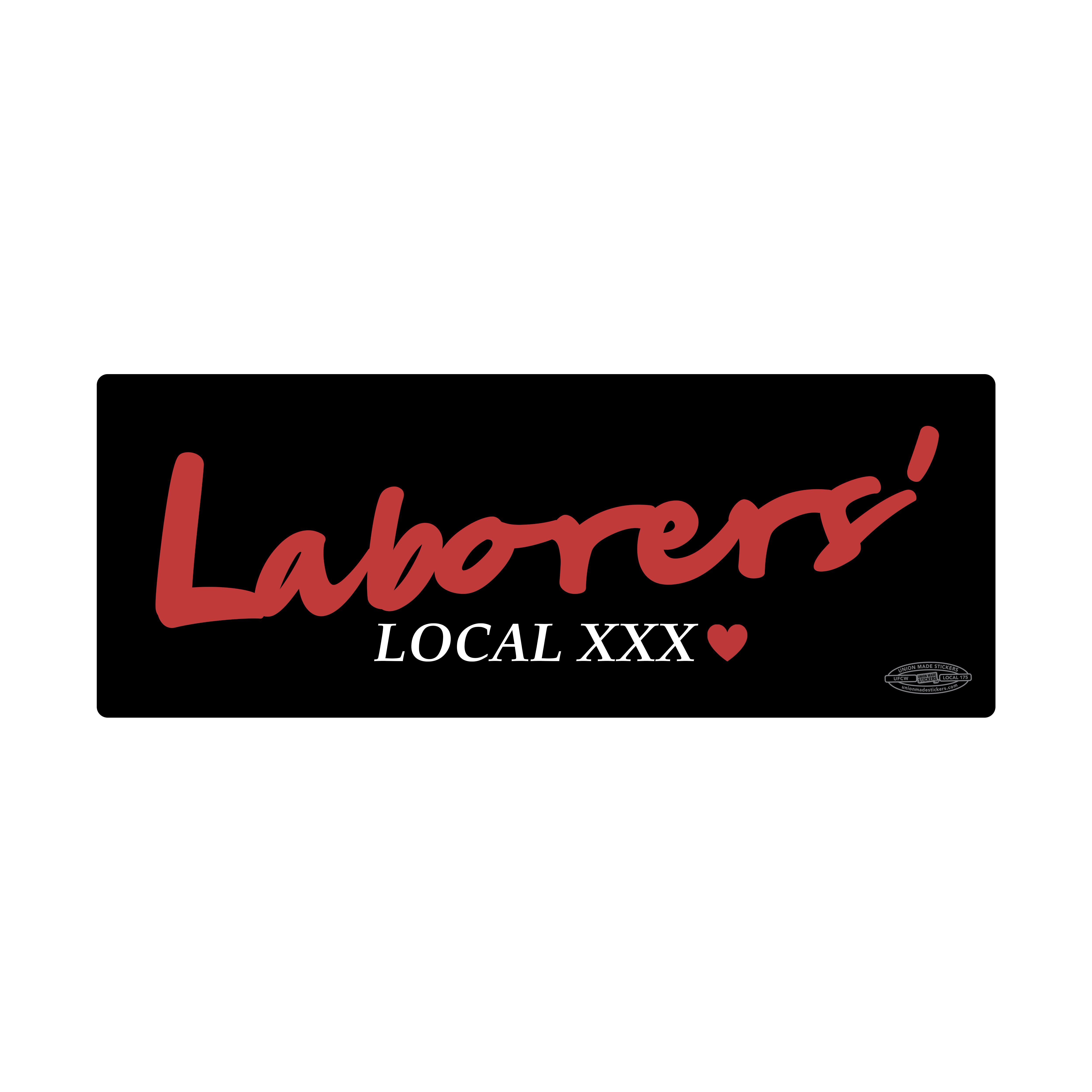 Laborers' – Union Made Stickers