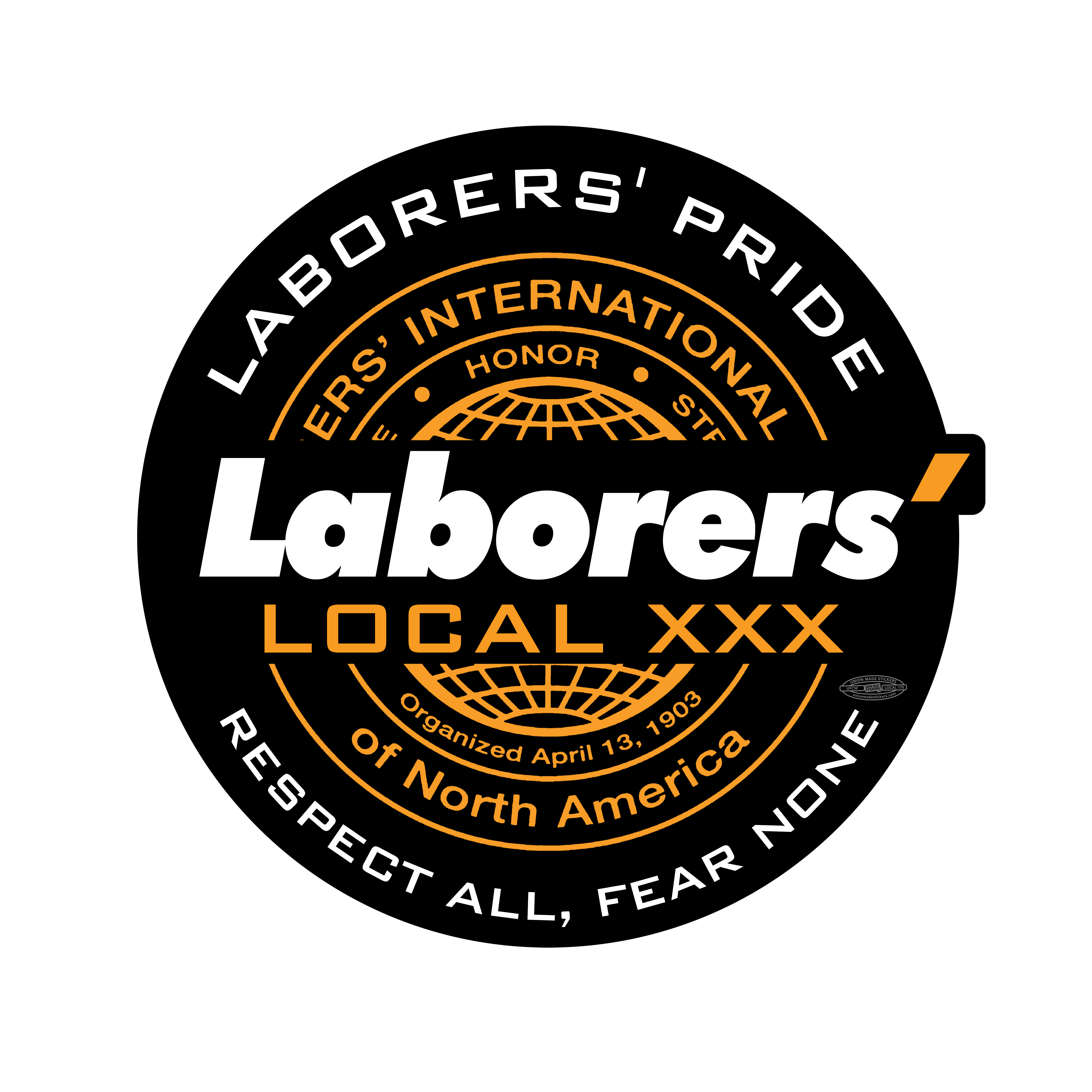 Laborers' Pride – Union Made Stickers