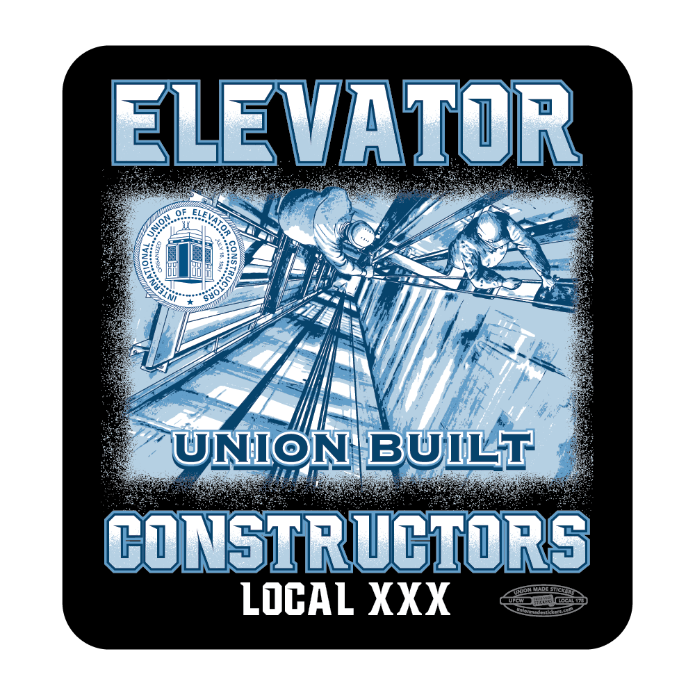 Elevator Sign Sticker Elevator Shaft β Union Made Stickers