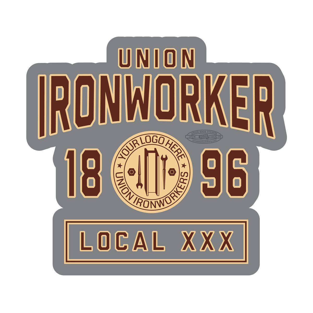 Collgiate Loop Sticker Collegiate – Union Made Stickers