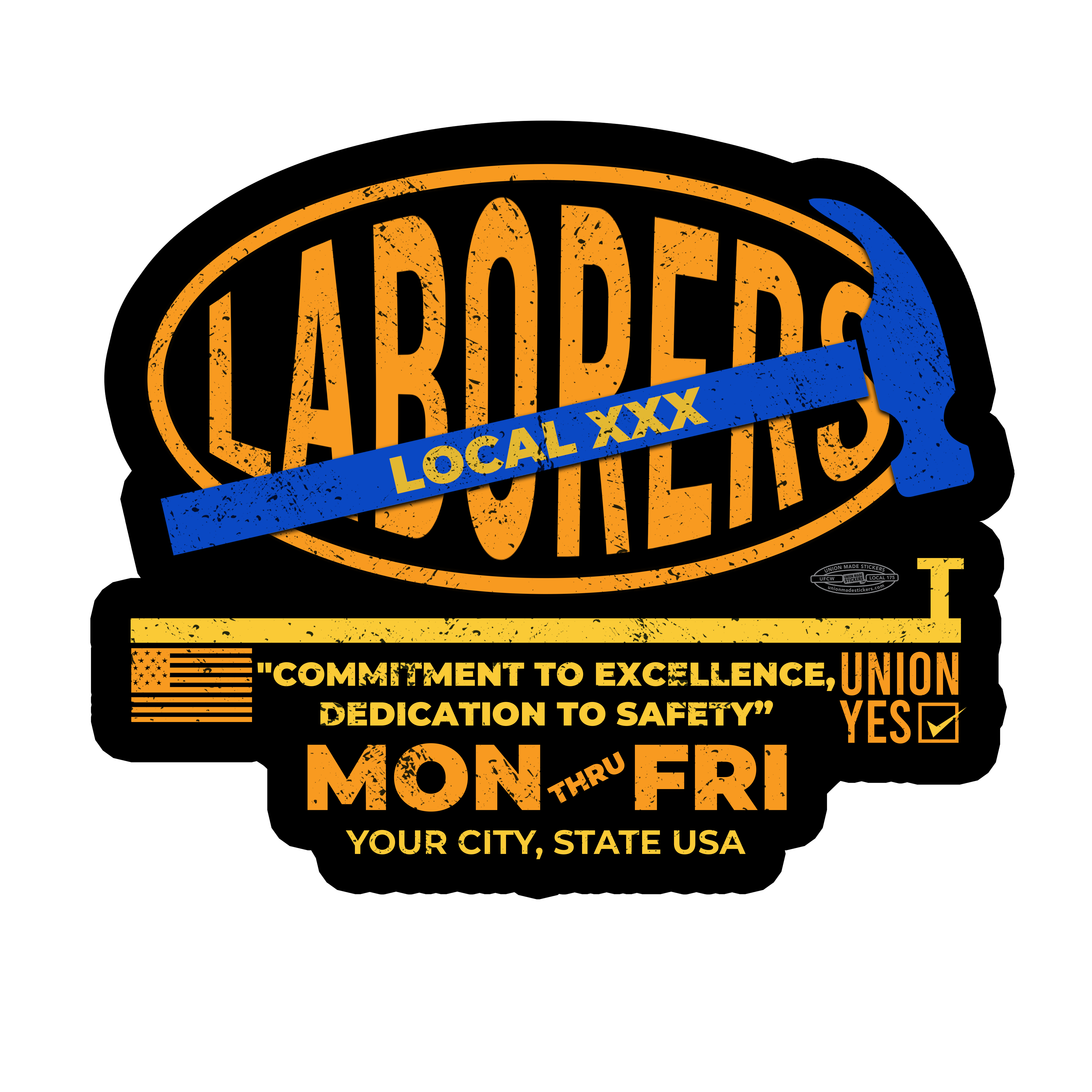 Commitment To Excellence 2 – Union Made Stickers