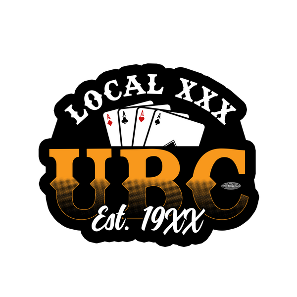 Aces union made stickers