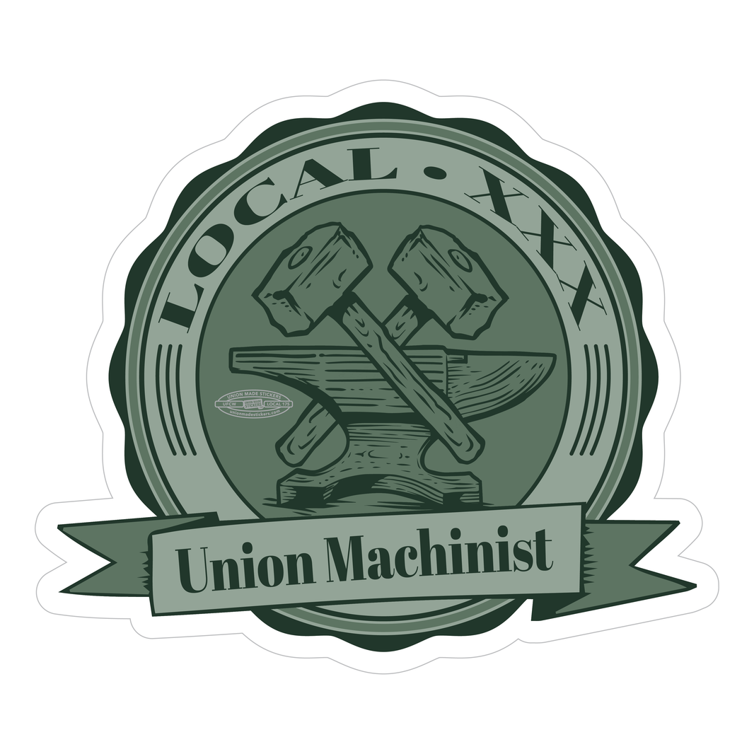 Custom Machinist Stickers – Union Made Stickers