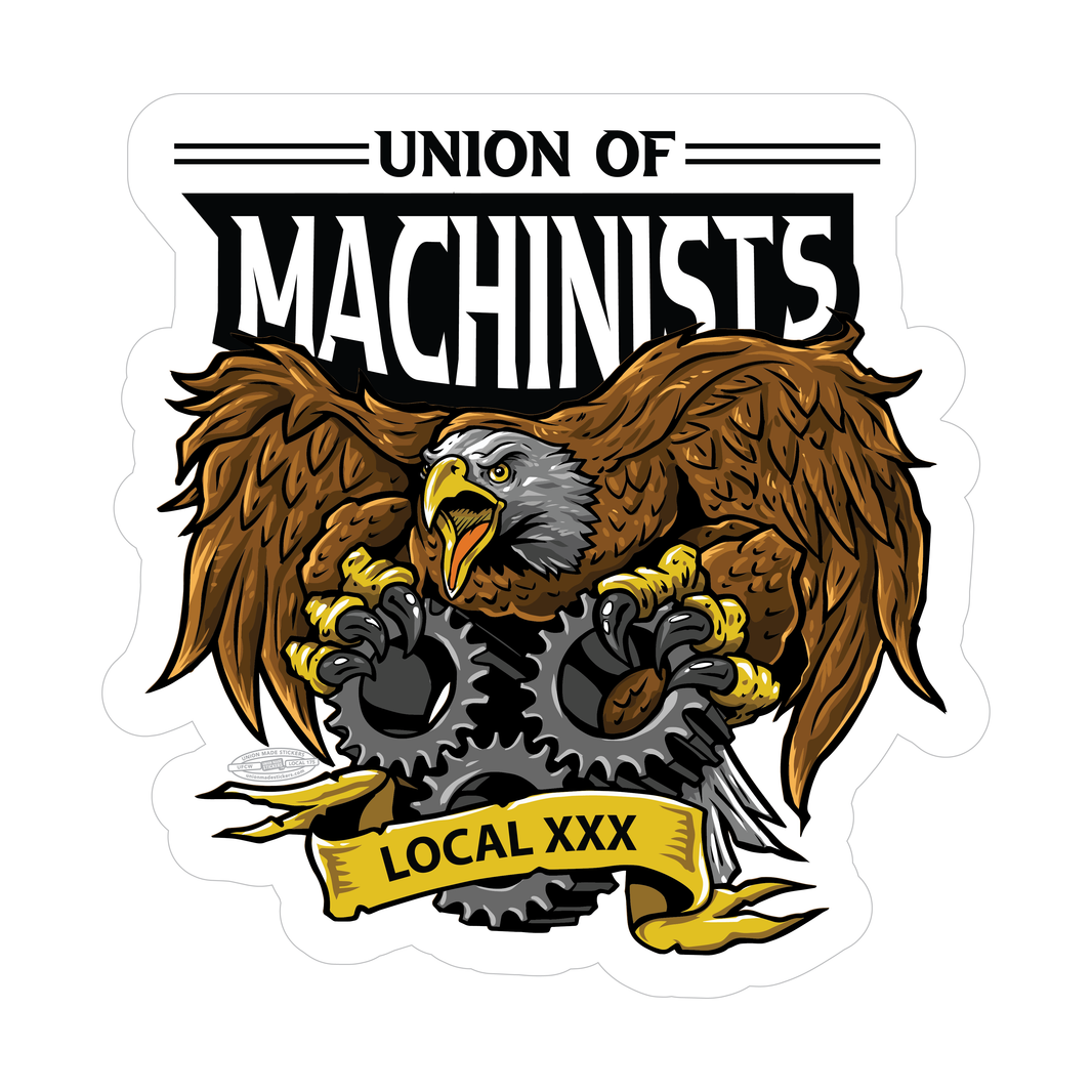 Machine Shop Sticker Custom Machinist Stickers – Union Made Stickers