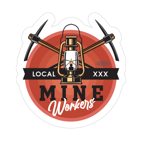 Custom Mine Worker Stickers – Union Made Stickers