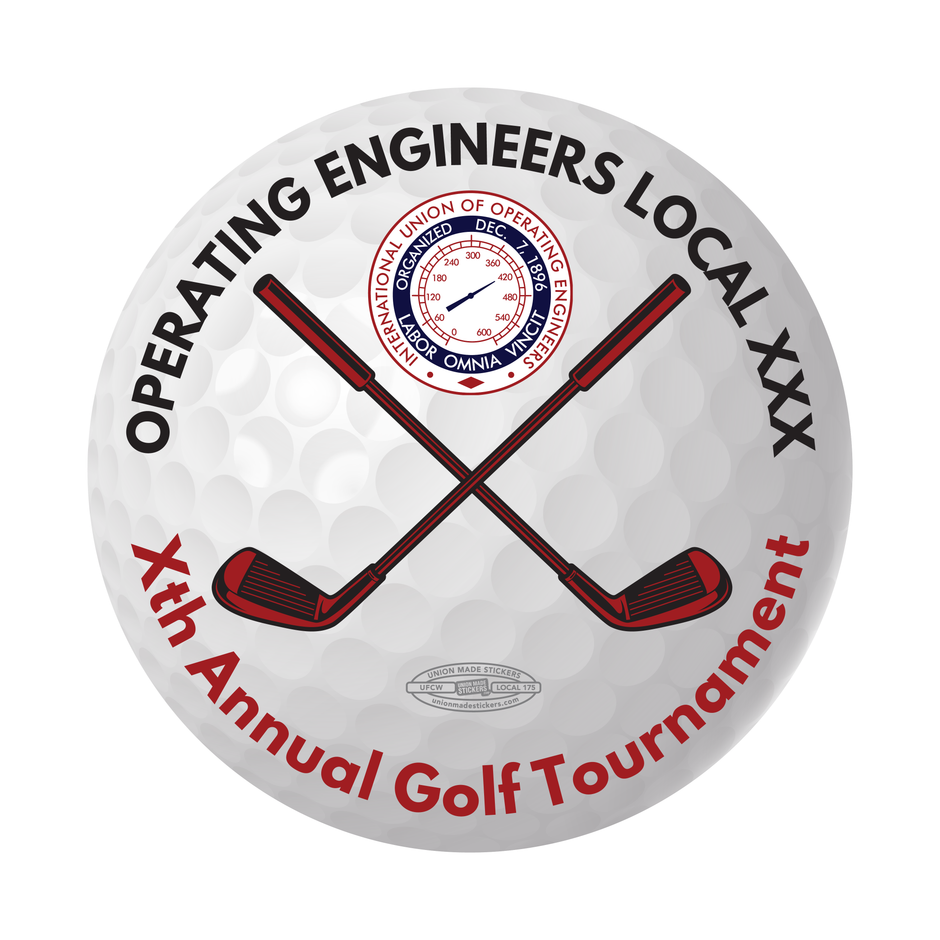 Custom Operating Engineer Stickers – Union Made Stickers