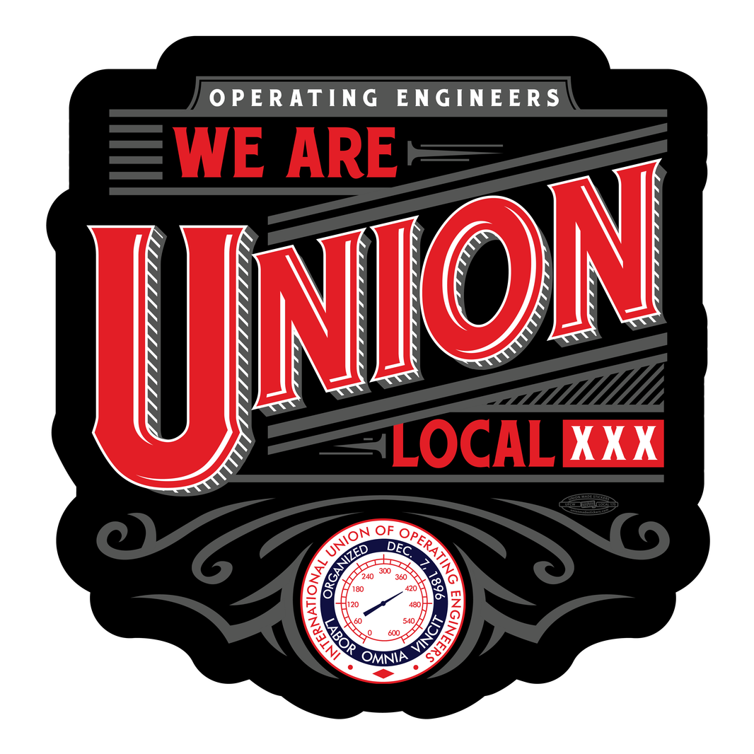 Custom Operating Engineer Stickers β Union Made Stickers