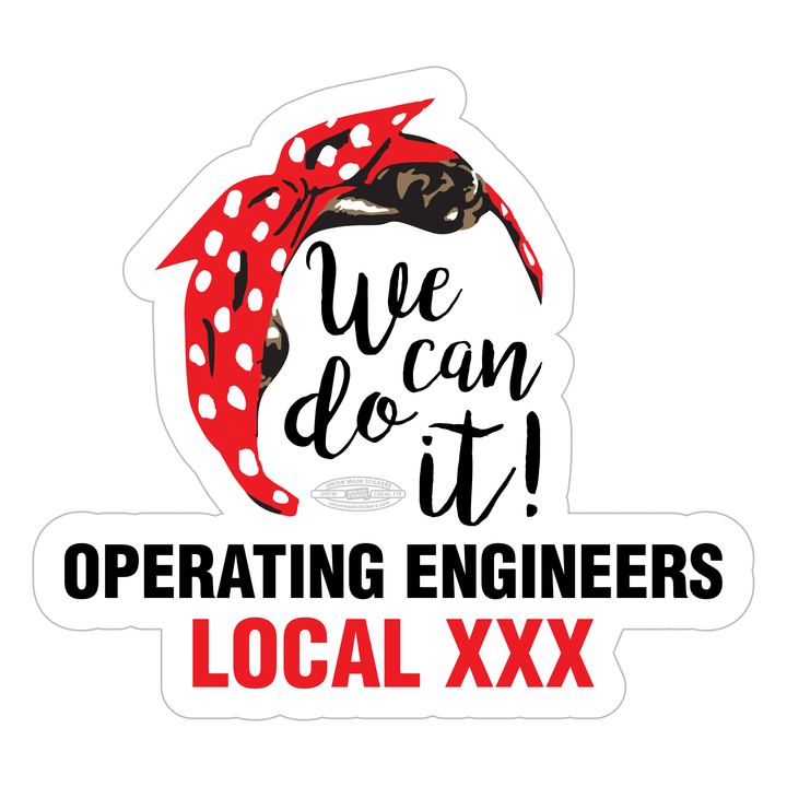 Custom Operating Engineer Stickers – Union Made Stickers