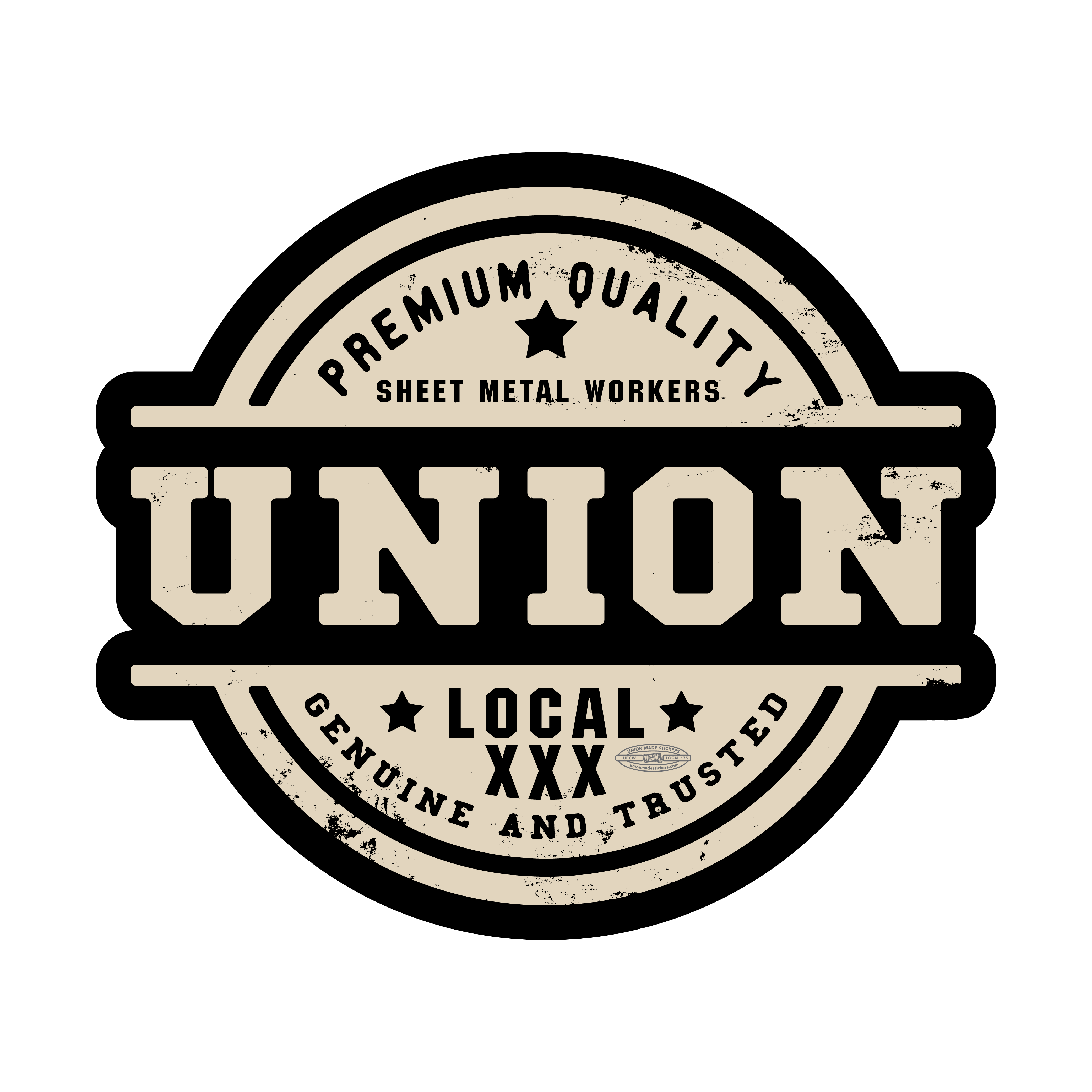 Custom Sheet Metal Worker Stickers – Union Made Stickers