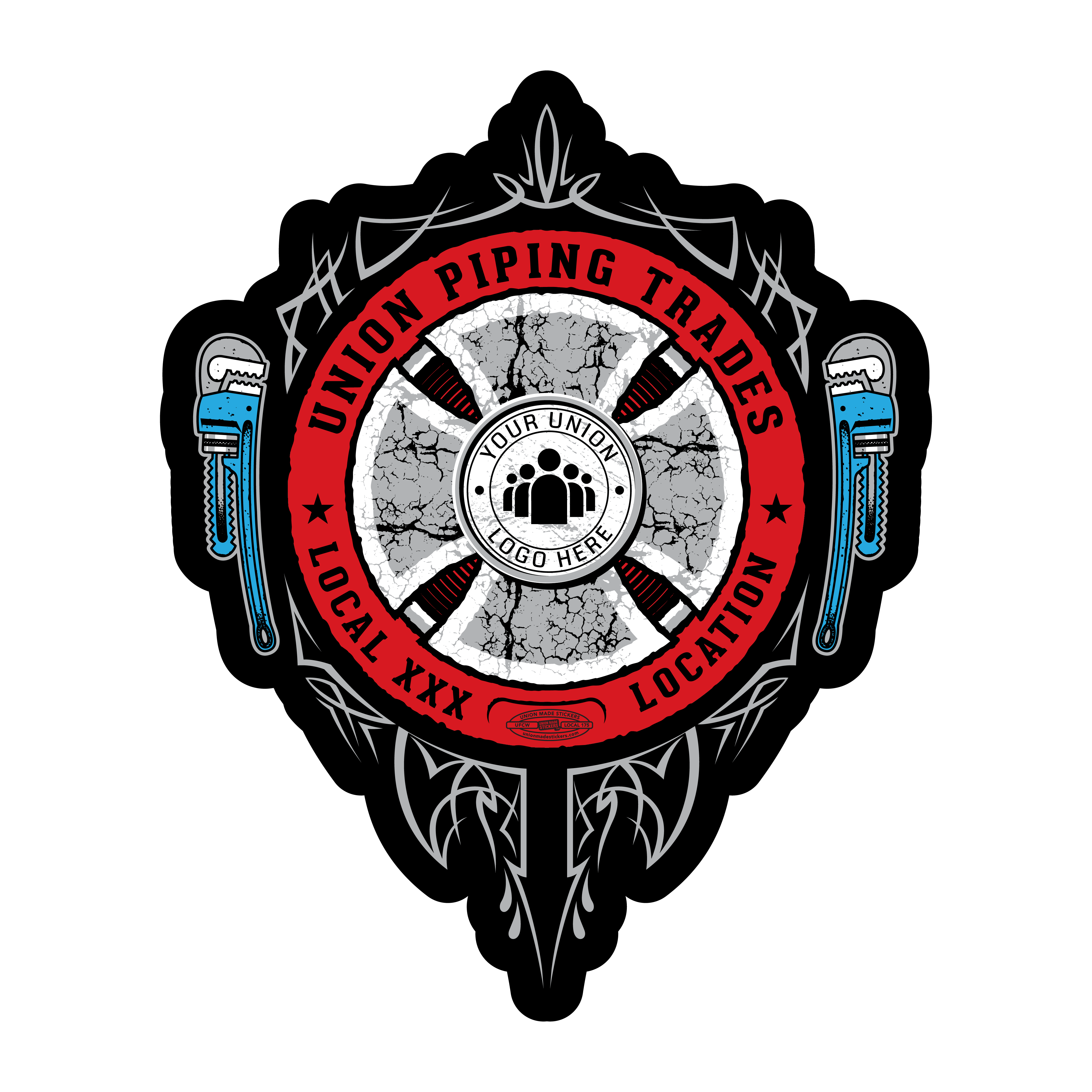 Custom Plumbing, Pipefitting, Sprinkler Fitting, and Welding Stickers ...