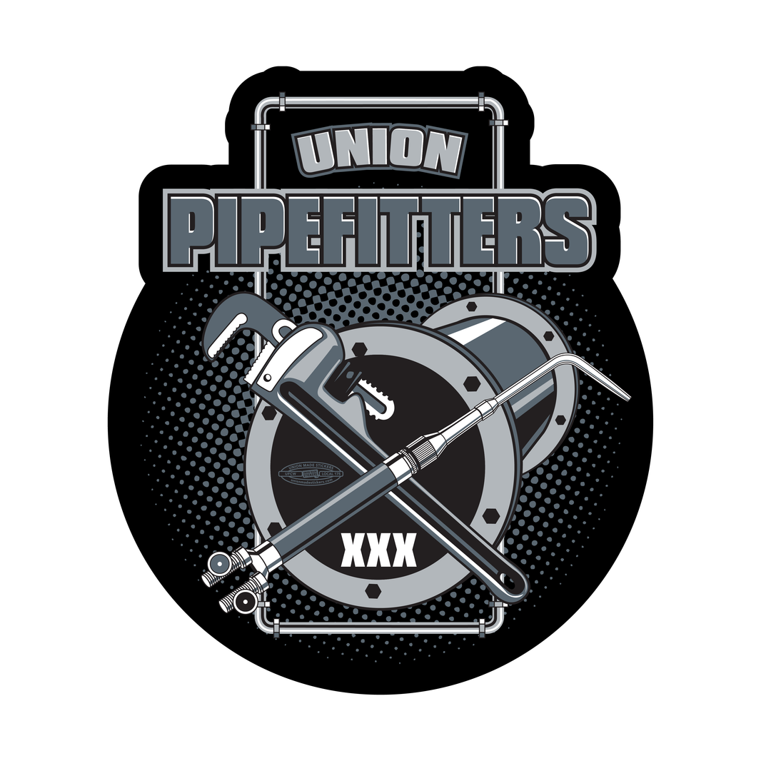 Custom Plumbing, Pipefitting, Sprinkler Fitting, and Welding Stickers ...