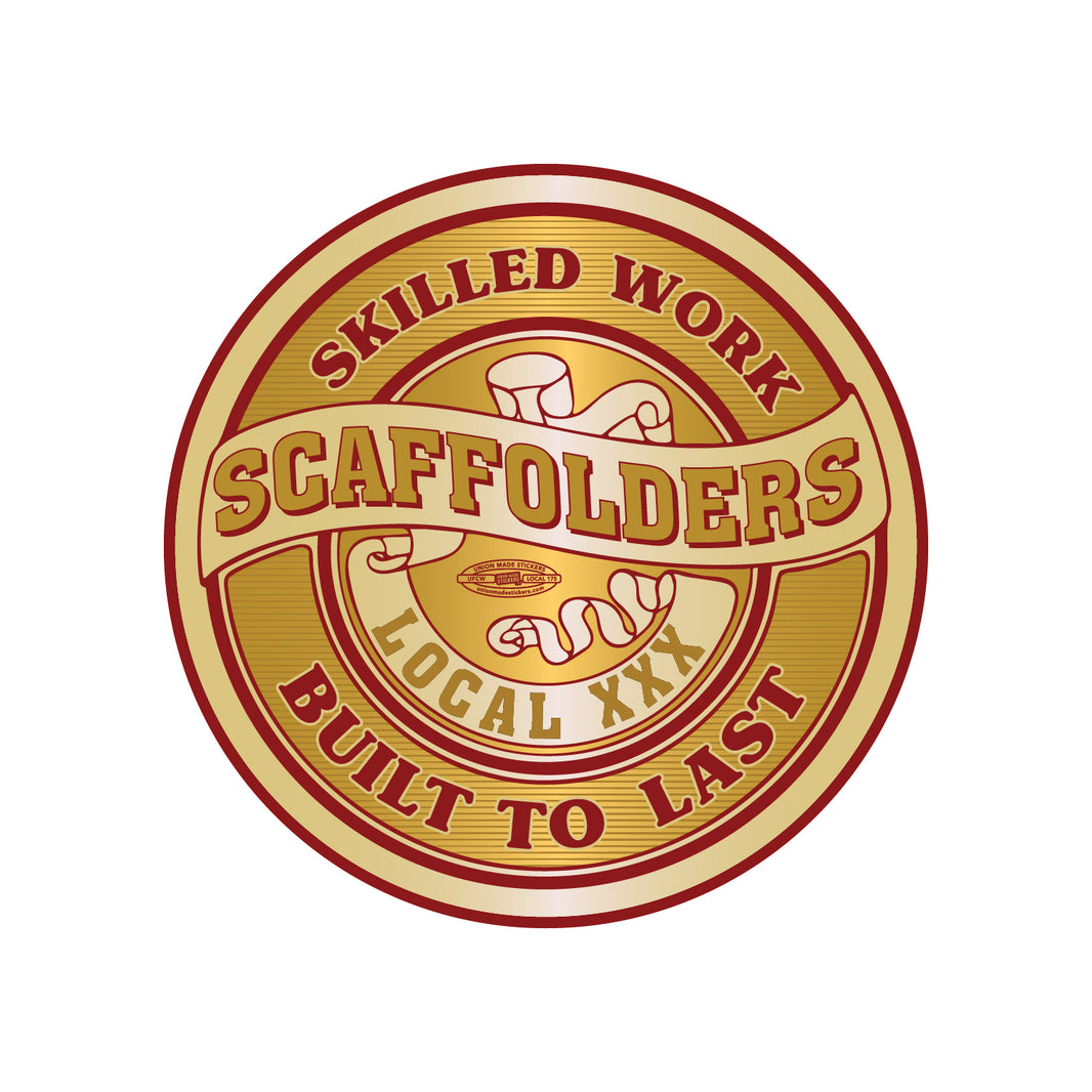 Scaffold Training Sticker Custom Scaffolder Stickers – Union Made Stickers