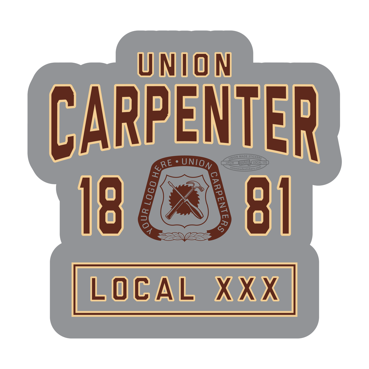 Collgiate Loop Sticker Collegiate – Union Made Stickers