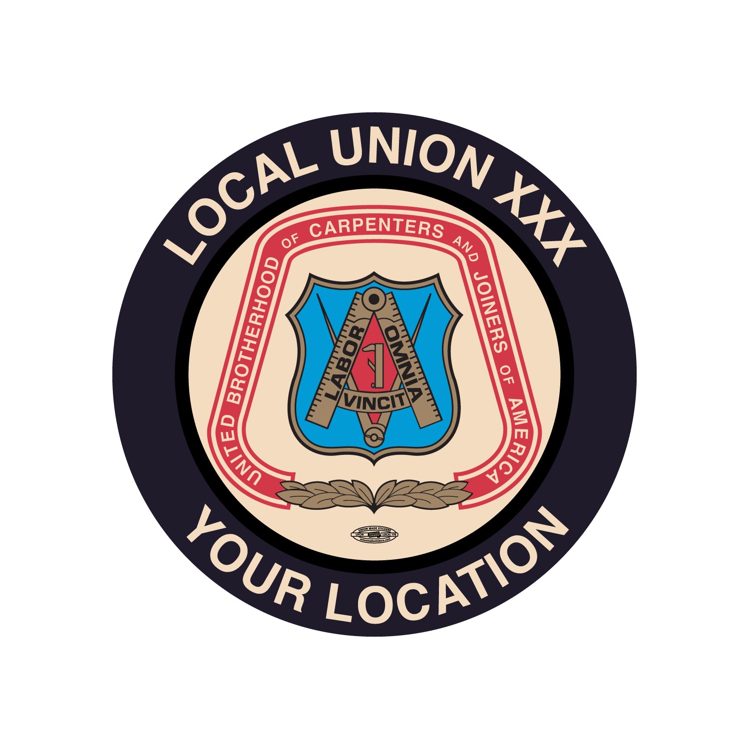 Disc Union Sticker Logo – Union Made Stickers
