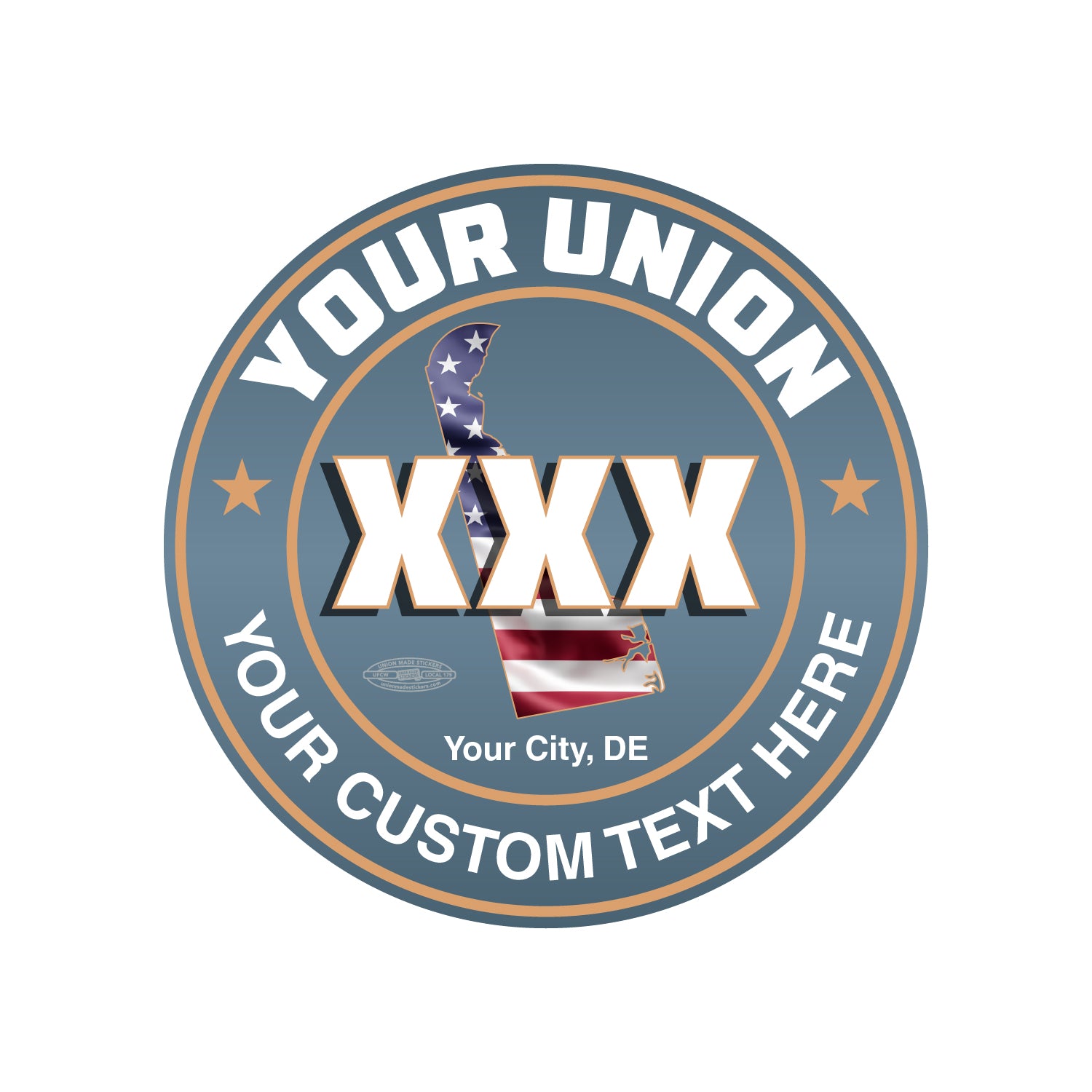 Delaware – Union Made Stickers