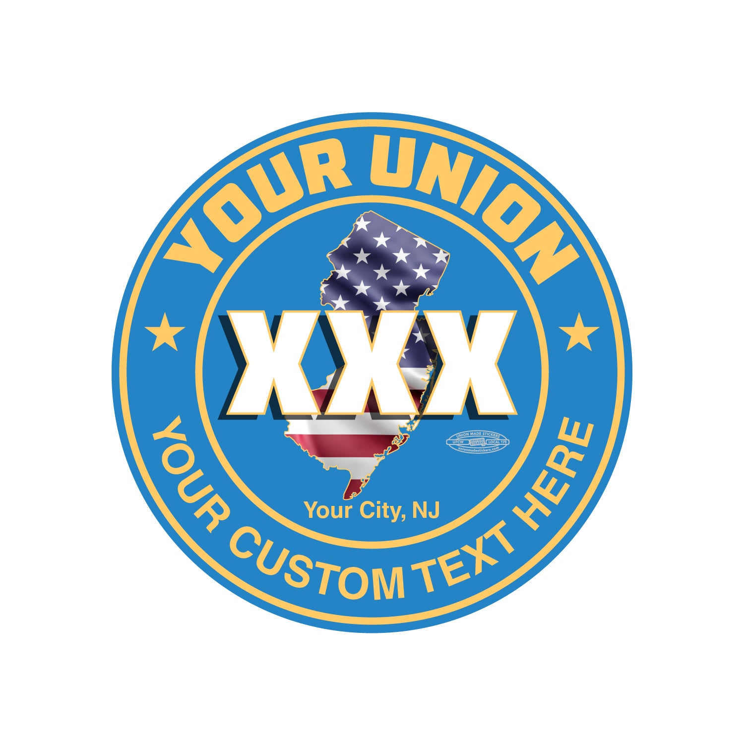 New Jersey – Union Made Stickers