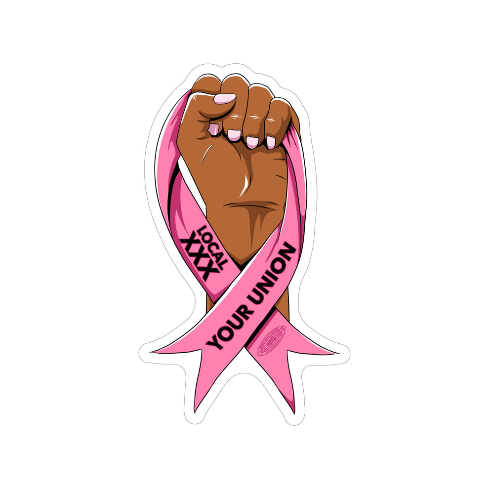 Breast Cancer Ribbon – Union Made Stickers