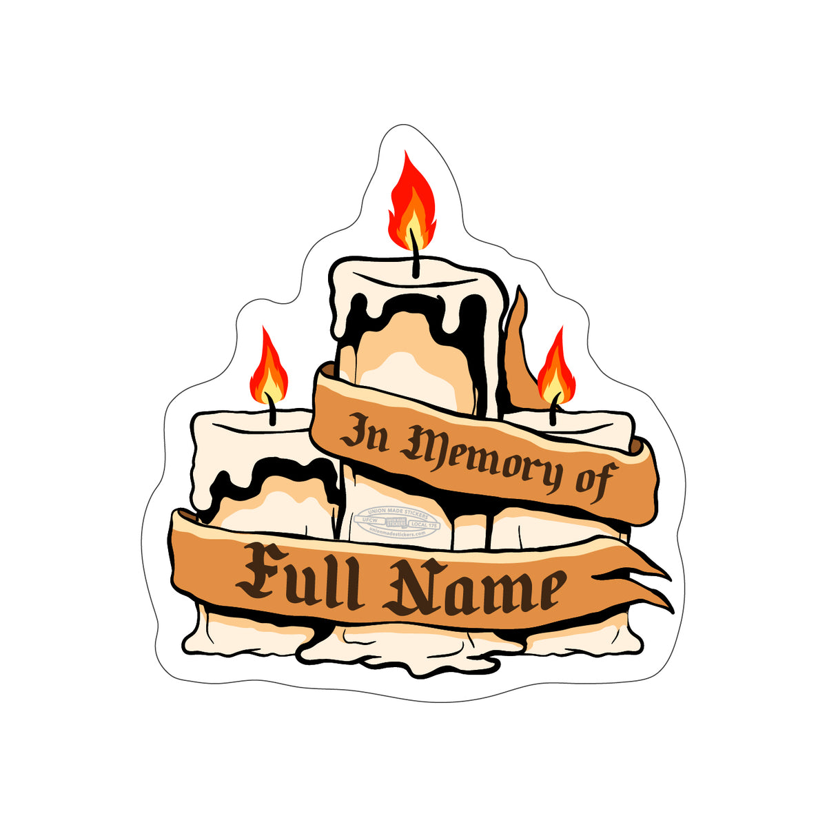 In Memory Of – Union Made Stickers