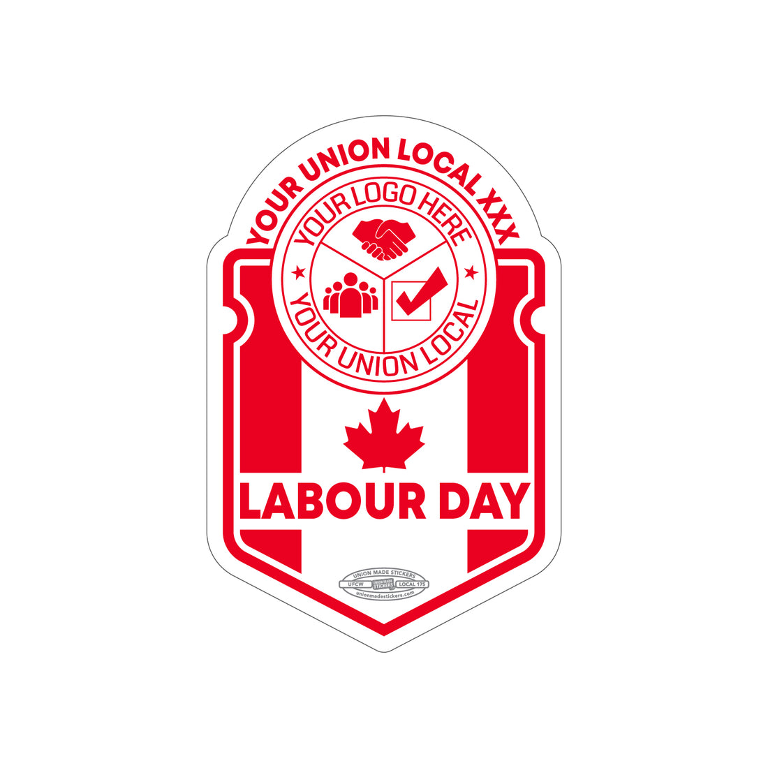 Labour Day Crest – Union Made Stickers