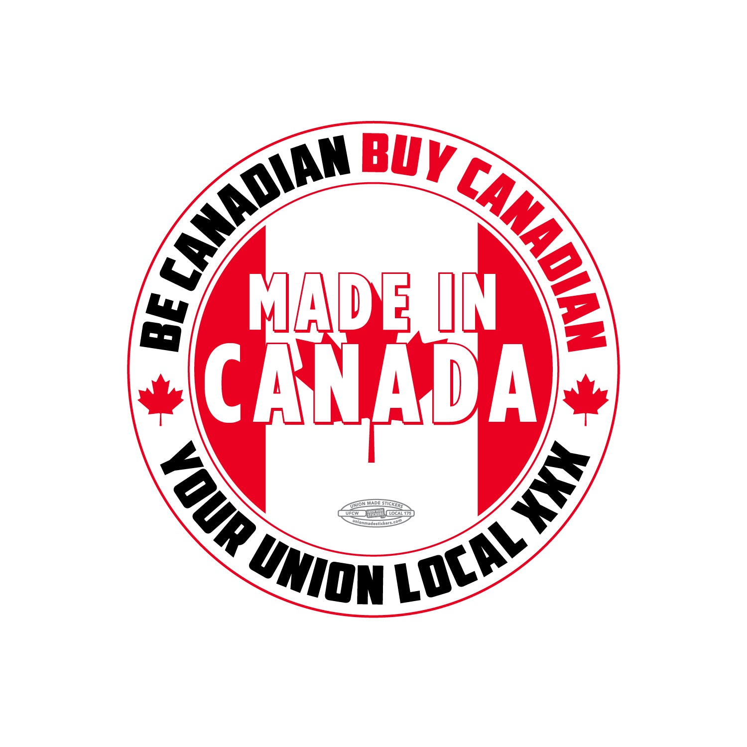 Made In Canada – Union Made Stickers