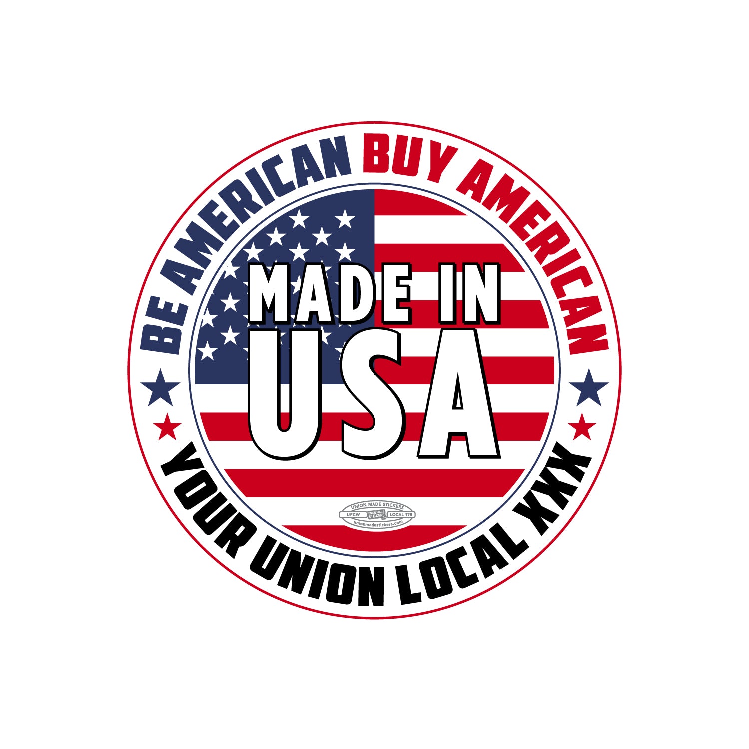 Made In USA – Union Made Stickers