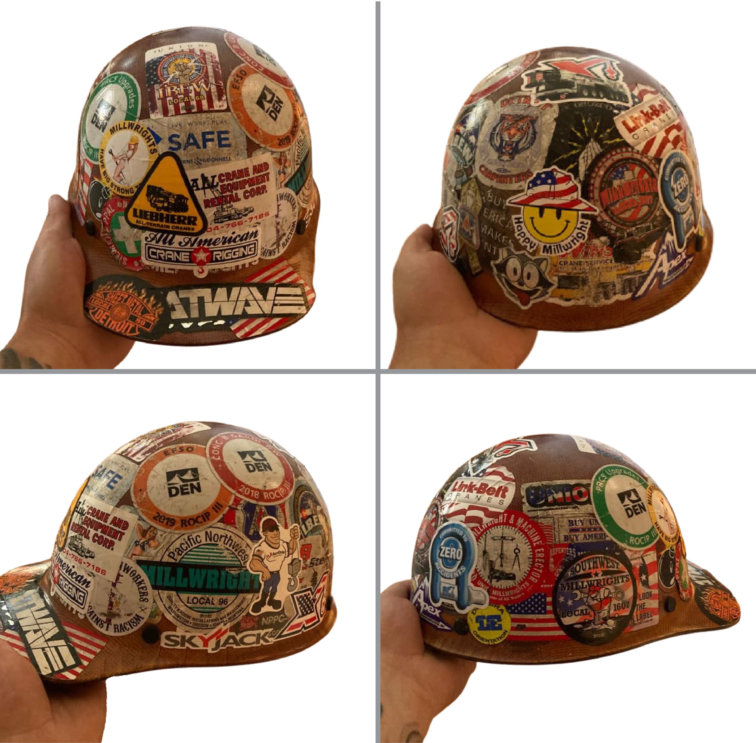 Hat Rack Sticker Custom Hard Hat Stickers – Union Made Stickers