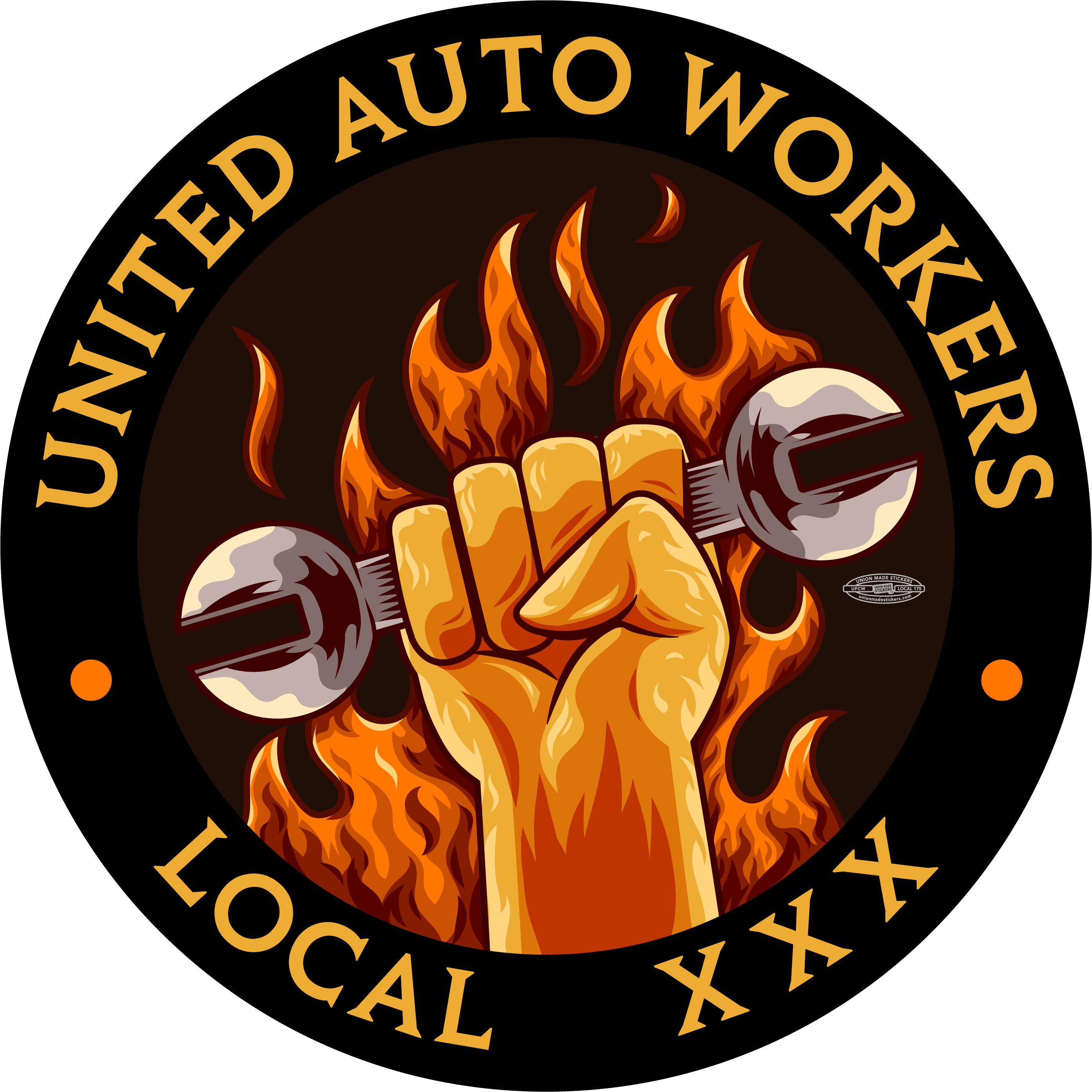 Work Vehicle Sticker Custom Automotive Worker Stickers – Union Made Stickers