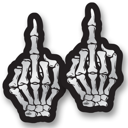 Middle Finger - Reflective Stickers