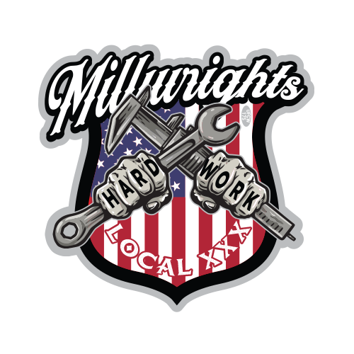 Custom Millwright Stickers – Union Made Stickers