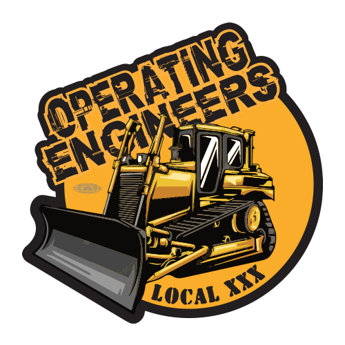 Custom Operating Engineer Stickers – Union Made Stickers