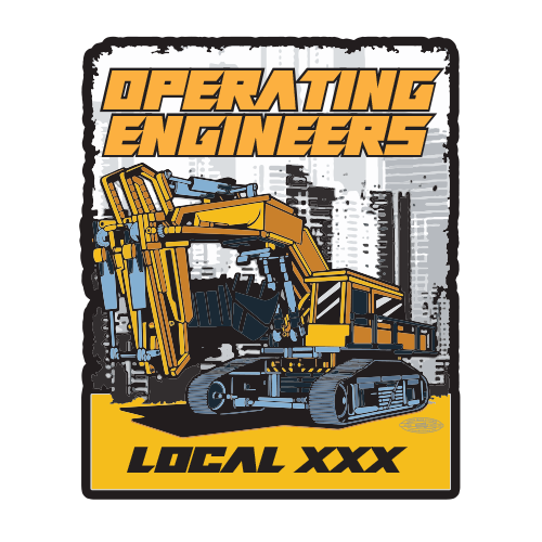 Custom Operating Engineer Stickers – Union Made Stickers