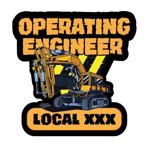 Custom Operating Engineer Stickers – Union Made Stickers