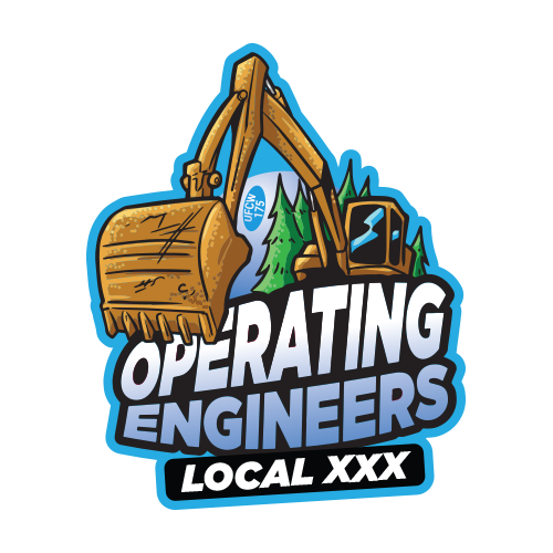 Custom Operating Engineer Stickers – Union Made Stickers