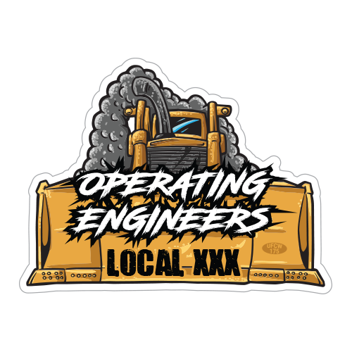 Daily Operational Sticker Custom Operating Engineer Stickers – Union Made Stickers