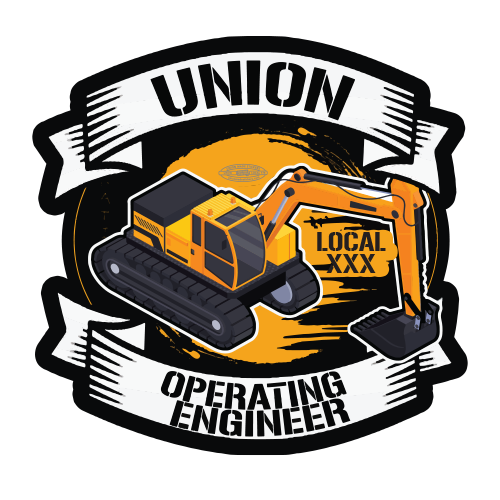 Custom Operating Engineer Stickers – Union Made Stickers