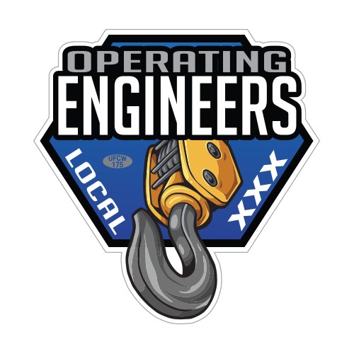 Custom Operating Engineer Stickers – Union Made Stickers