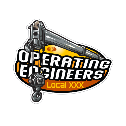Custom Operating Engineer Stickers – Union Made Stickers