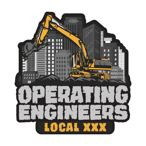 Custom Operating Engineer Stickers – Union Made Stickers