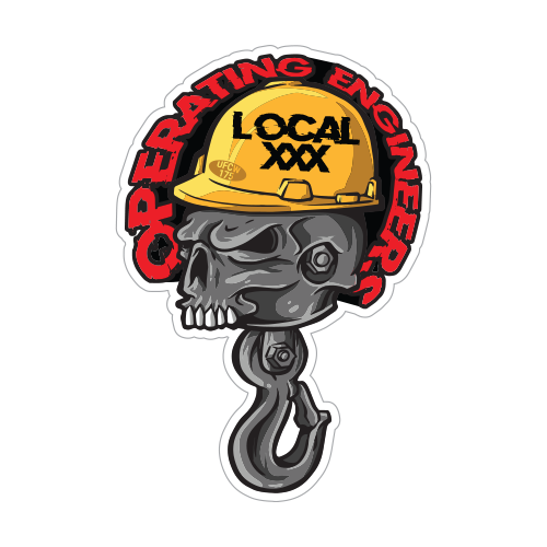Custom Operating Engineer Stickers – Union Made Stickers