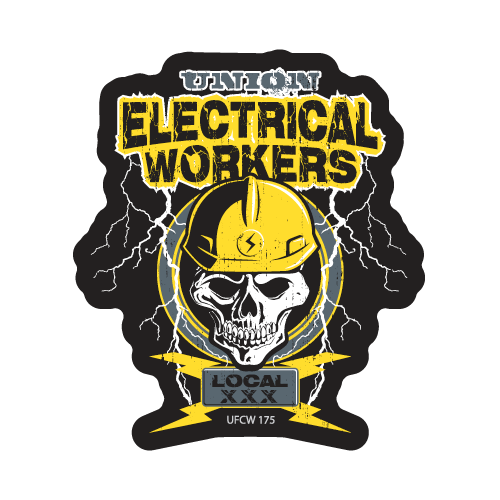 Custom Electrical Worker Stickers – Page 2 – Union Made Stickers