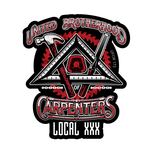 Custom Carpenter Stickers – Union Made Stickers