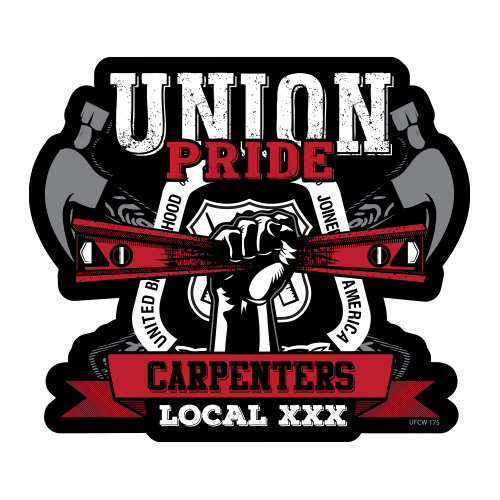 Custom Carpenter Stickers – Union Made Stickers
